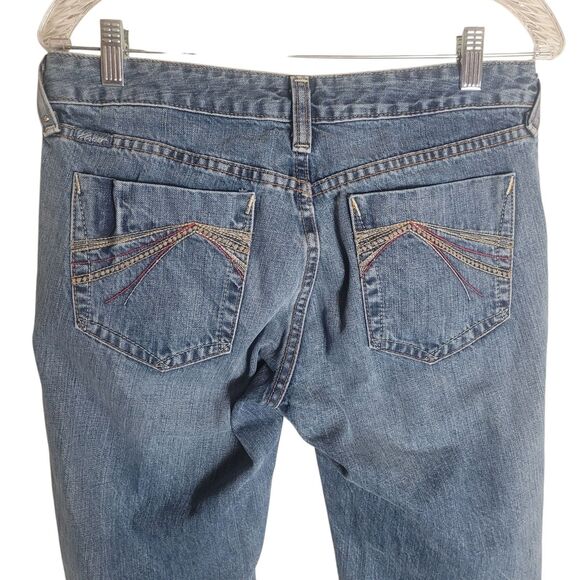 Ariat Ruby Boot Cut Jeans Women's 28 Long Blue Denim Western Cowgirl Workwear - Picture 4 of 14